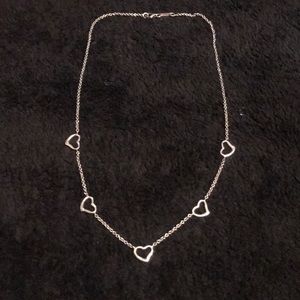 Silver heart necklace